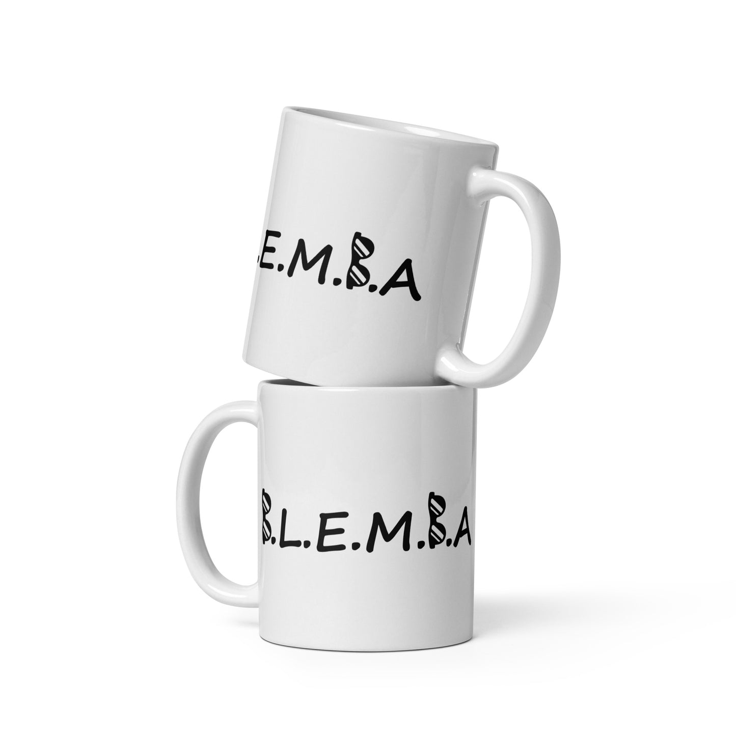 White glossy mug: Blemba blemba