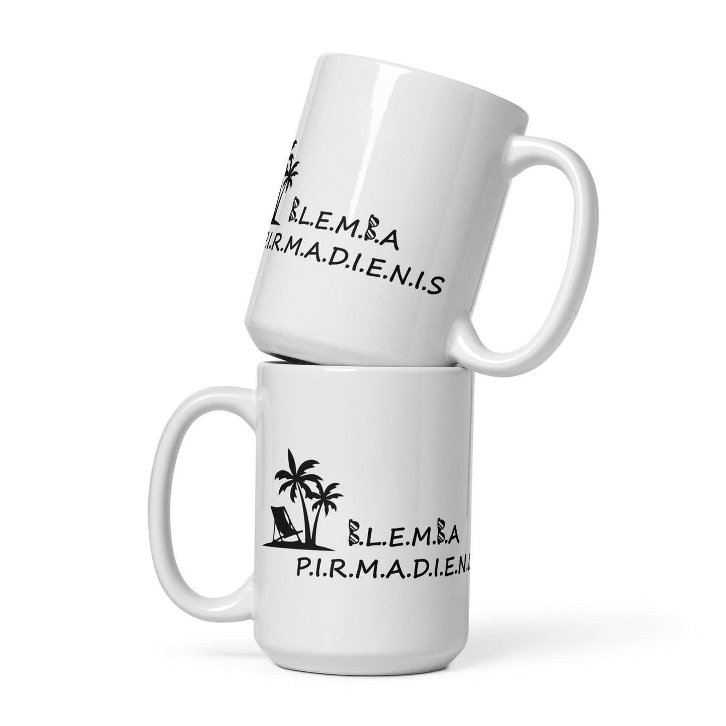White glossy mug: Blemba Monday