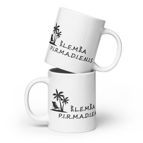 White glossy mug: Blemba Monday