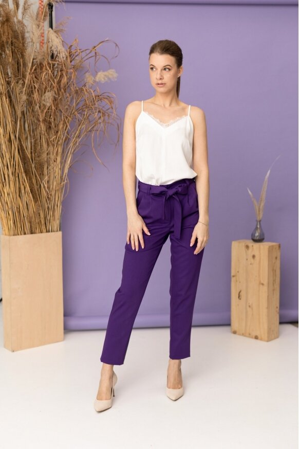Chic purple pants